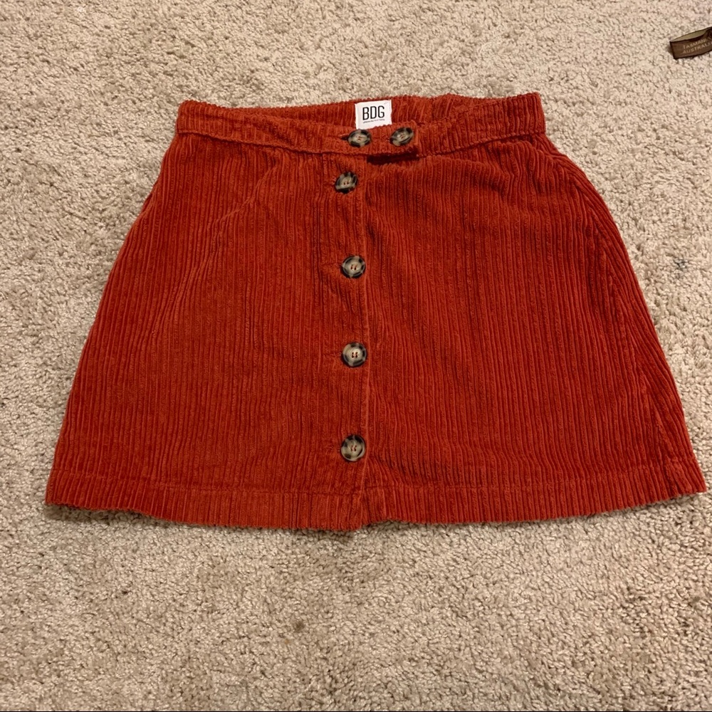 BDG urban outfitters corduroy rust color skirt